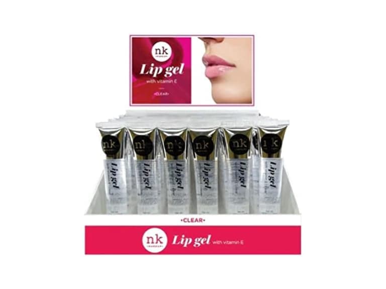 NICKA K Lip Gel Display Case Set 48 Pieces Clear - Image 1