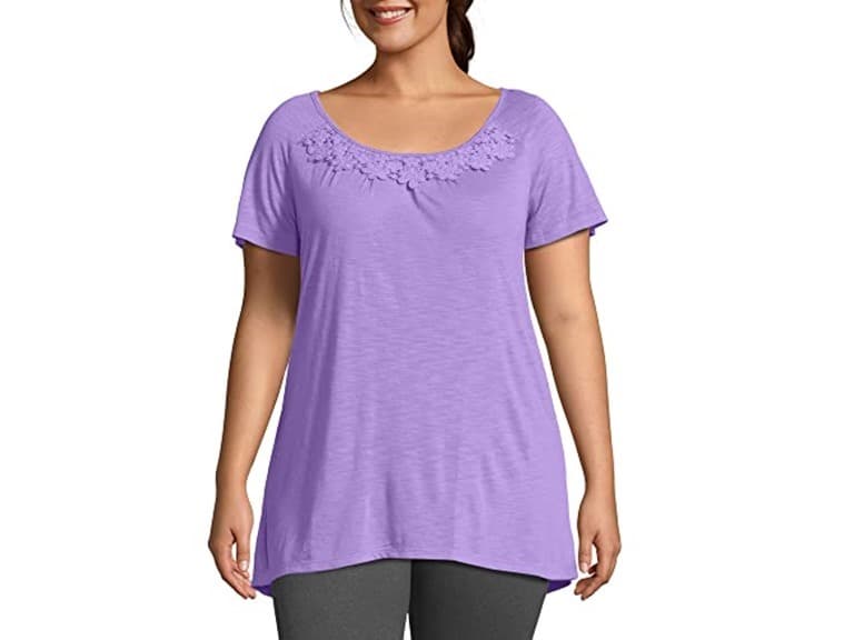 Just MY Size Women (2X) Jersey Salty Purple - Image 1