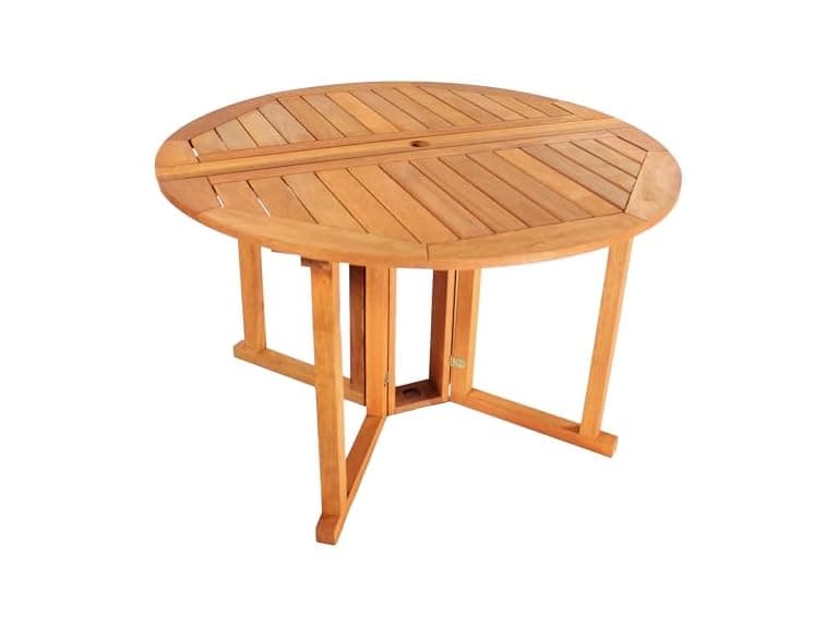 Sunnydaze Hardwood Folding Patio Table - Image 1