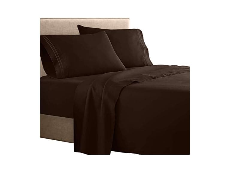 Clara Clark Supreme 1500 Collection 4pc King Bed Sheet Set - Image 1