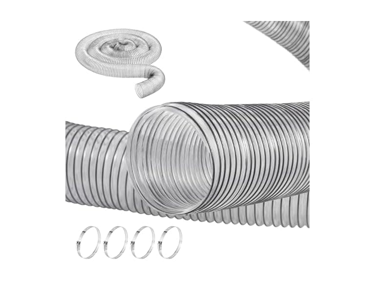Dust Collection Hose, 4'' x 20', Thickened PVC - Image 1