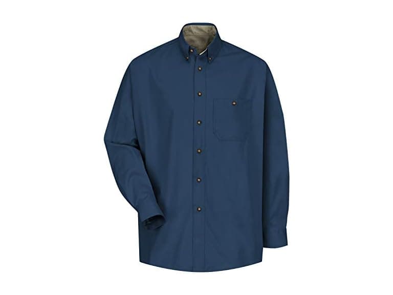 Red Kap Men 3X-Large Tall Cotton Shirt Navy - Image 1