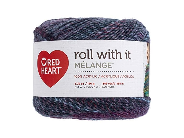 Red Heart Roll with it Melange Autograph - Image 1