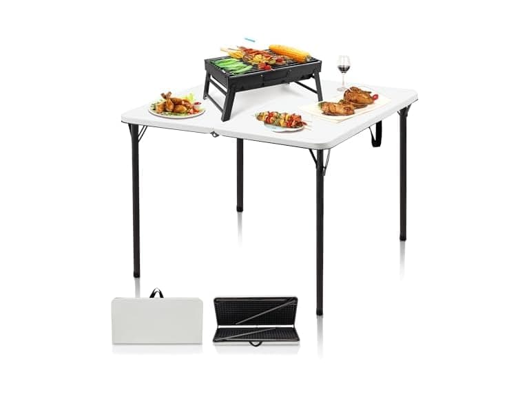 Outspurge 34" Portable Square Folding Table - Image 1