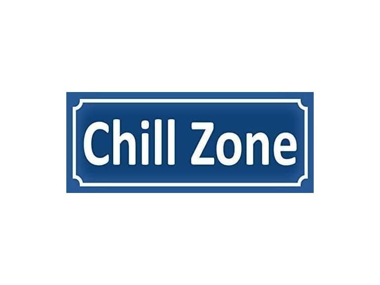 Eletina Retro Metal tin Sign Chill Zone Sign Fu - Image 1