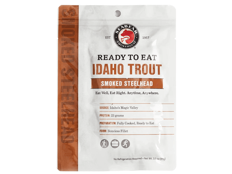 (4 pack) Ready-to-Eat Smoked Idaho Trout, 3.5 oz - Image 1