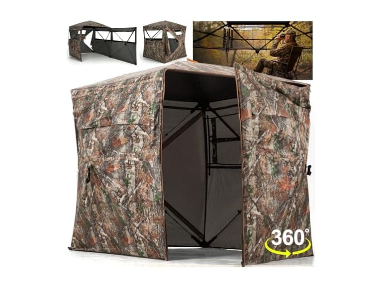 Double Open Door HUNTSEN Hunting Blind - Image 1