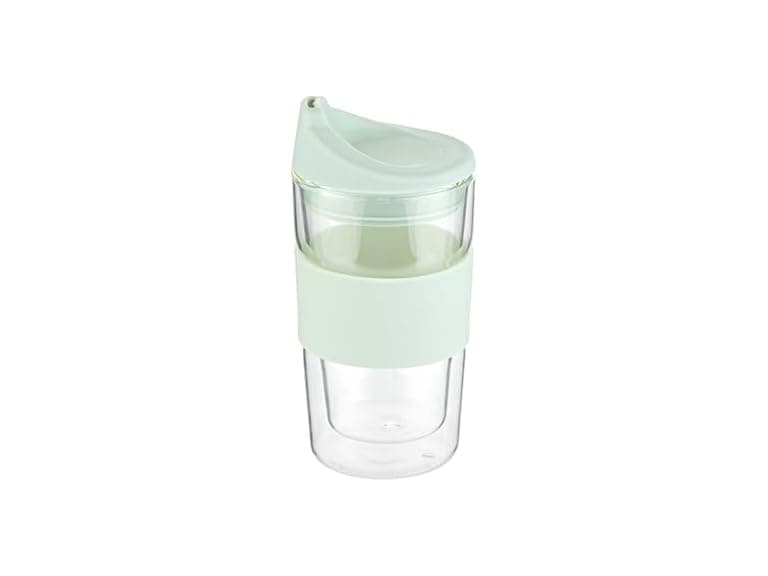 Restaurantware Glass Travel Mug 1 Count 12 Ounce - Image 1