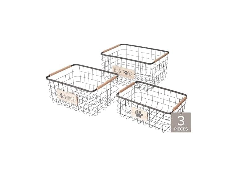 RGI Home Dog Toy Storage Baskets – Set of 3 - Image 1
