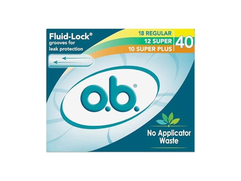 OB Tampons No Applicator Fragrance Free 40ct - Image 1