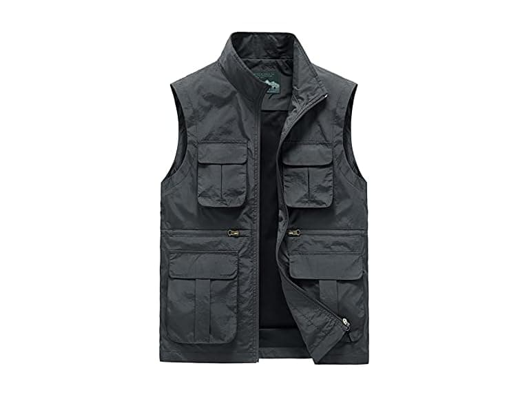 Aieoe Men Work Sleeveless Jacket Hiking Photo Vest - Image 1