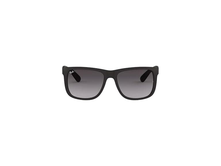 Ray-Ban RB4165 601/8G 55MM Rubber Black/Dark Grey Square Sunglasses for Men for Women (Open Box) - Image 1