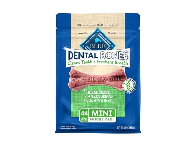 Blue Buffalo Dental Bones Mini Natural Dog Treats - Image 1