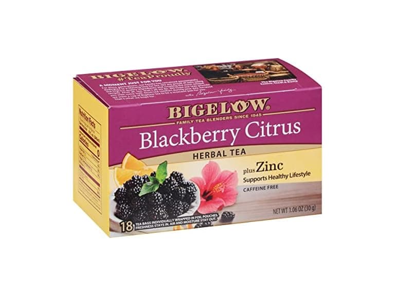 Bigelow Tea Blackberry Citrus plus Zinc Herbal Tea - Image 1