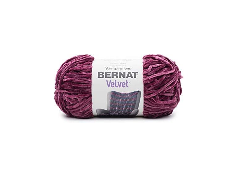 Bernat - 16103232004 Velvet Yarn, 10.5 oz, Burgundy Plum - Image 1