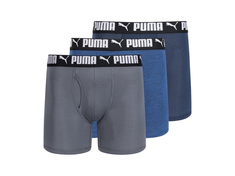PUMA Men's 3-Pack Mesh Boxer Briefs - Image 1