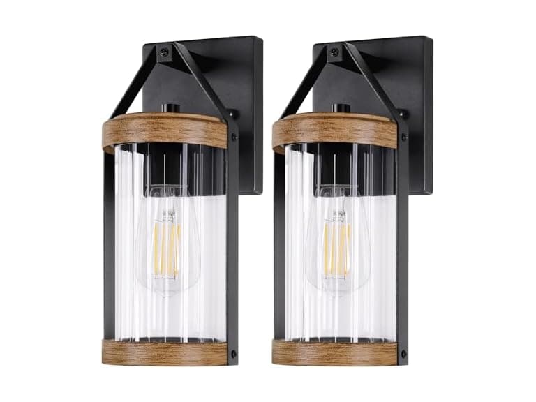 Brightever Wood Outdoor Wall Light - Image 1