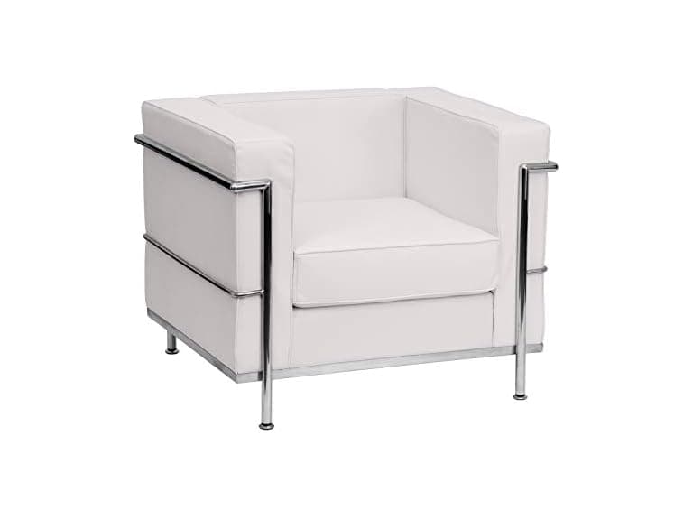 Flash Hercules LeatherSoft Chair, White - Image 1