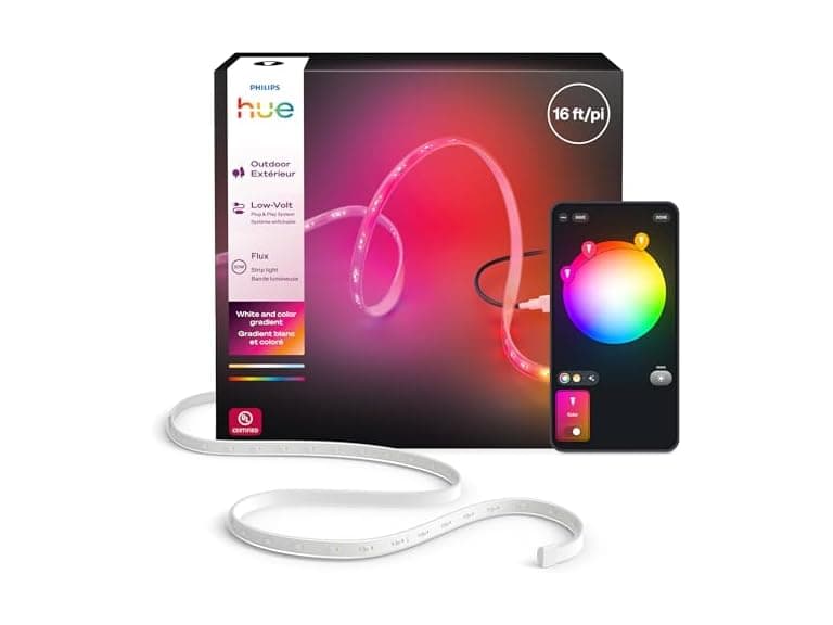Philips Hue Flux Outdoor 16Ft Multicolor LED Strip Light - Image 1