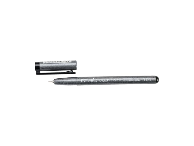 Copic Marker CMLB-005 Multiliner Ink Pen, 0.05mm Tip, Black - Image 1