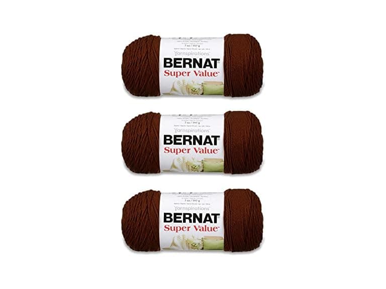 Bernat Super Value Walnut Yarn - 3 Pack - Image 1