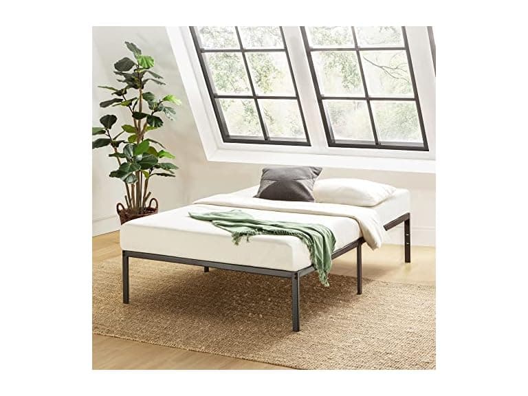 Best Price Mattress 14" Twin Metal Platform Bed - Image 1