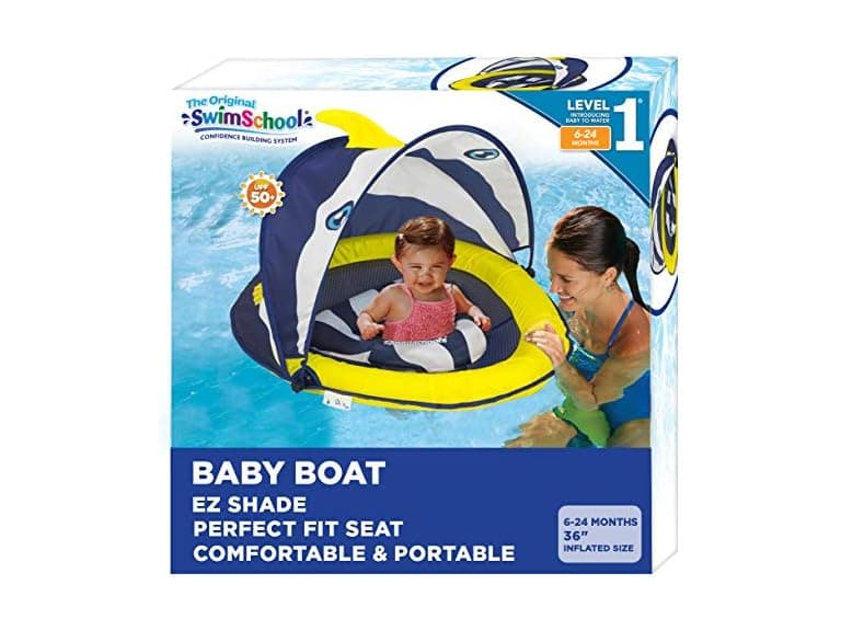 SwimSchool Deluxe Baby Float with Adj Canopy - Image 1