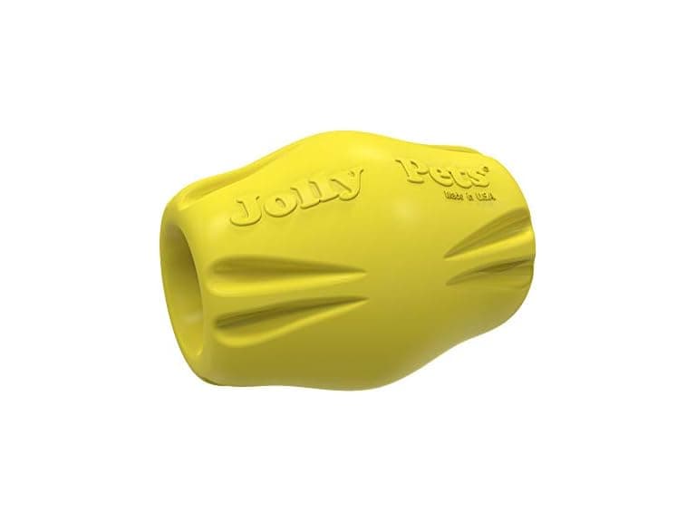 Jolly Pet Flex-N-Chew Bobble Yellow Small 2 in - Image 1