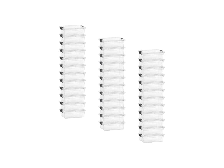 Superio Clear Storage Box 2.3 Quart 36 Pack - Image 1