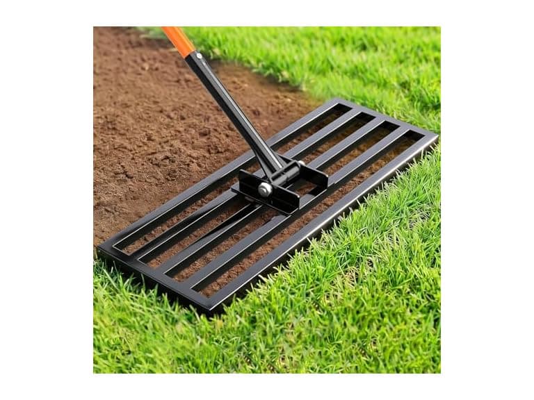 COZEER 30" x 10" Lawn Leveling Rake - Image 1
