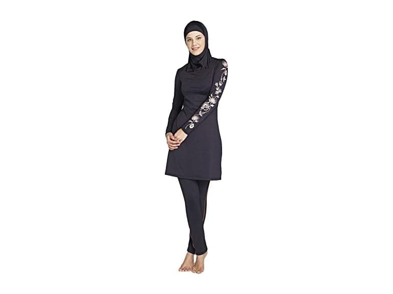 Yeesam Men (10-12) Muslim Full Swimsuits Black - Image 1
