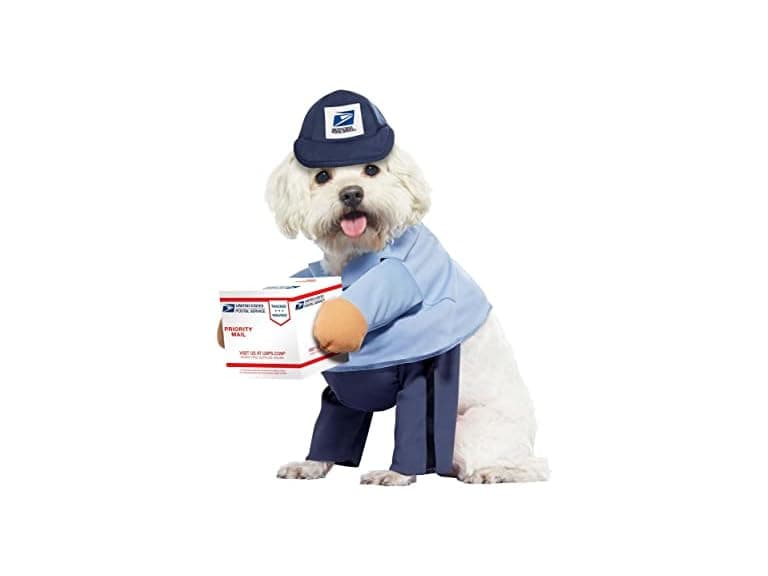 USPS Mail Carrier Dog Costume Med - Image 1