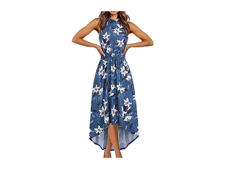 Kilig Women (L) Summer Halter Maxi Causal Dress - Image 1