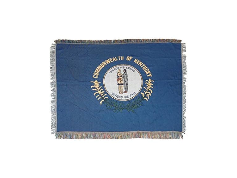 Kentucky State Flag Tapestry Blanket - Image 1