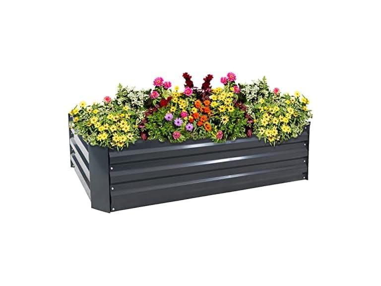 Sunnydaze 48" Galvanized Steel Raised Garden Bed - Image 1