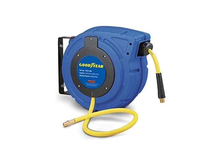 GOODYEAR Hybrid Air Hose Reel Retractable 3/8"x50' - Image 1