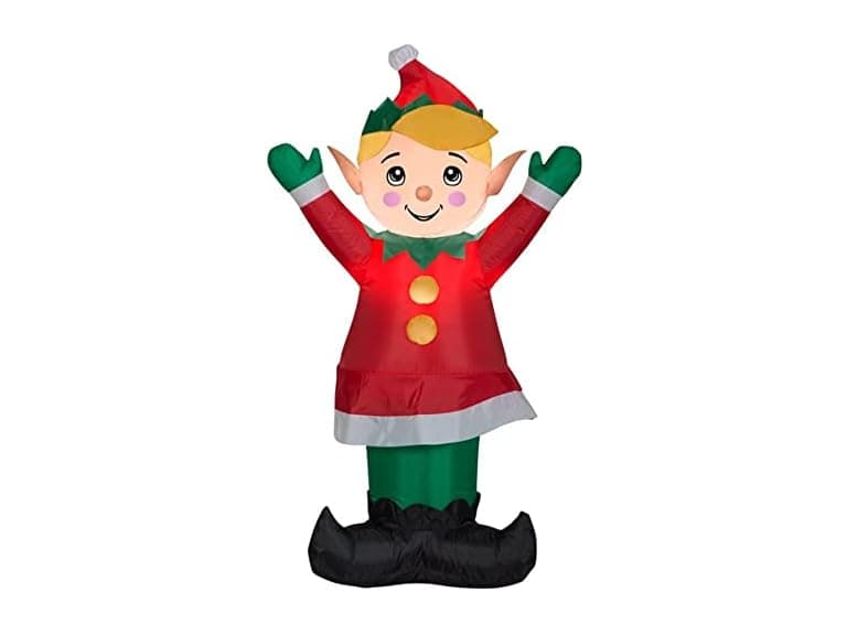 Generic Jolly Elf LED 4' Inflatable - Image 1