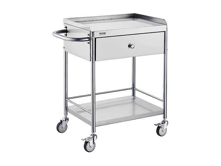 Medical Cart, 2-Layer Stainless Steel Cart 220 - Image 1