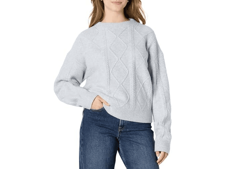 Amazon Essentials Women Cable Sweater - Image 1