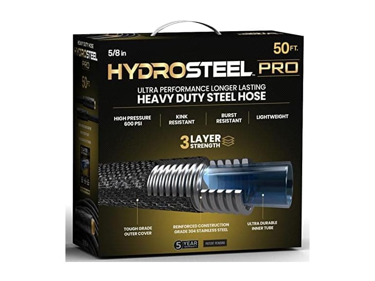 Hydrosteel PRO Garden Hose, 50ft - Image 1
