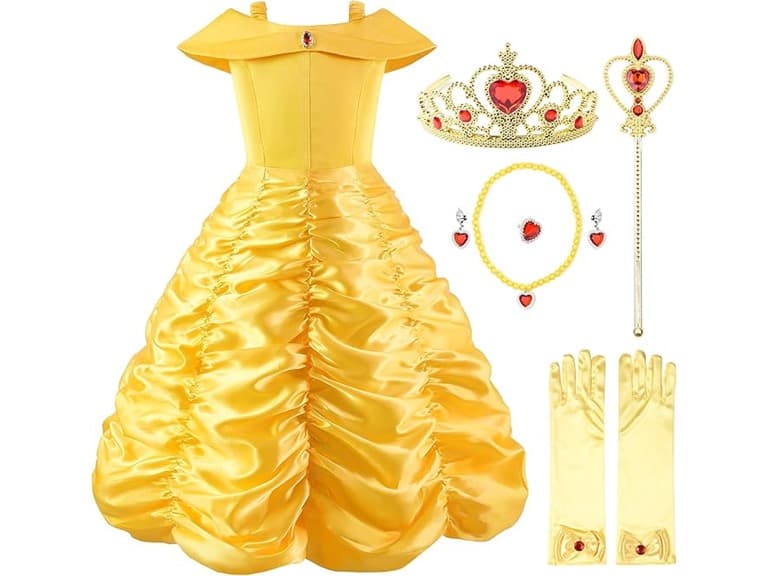 Girls Off Shoulder Princess Dress - Image 1