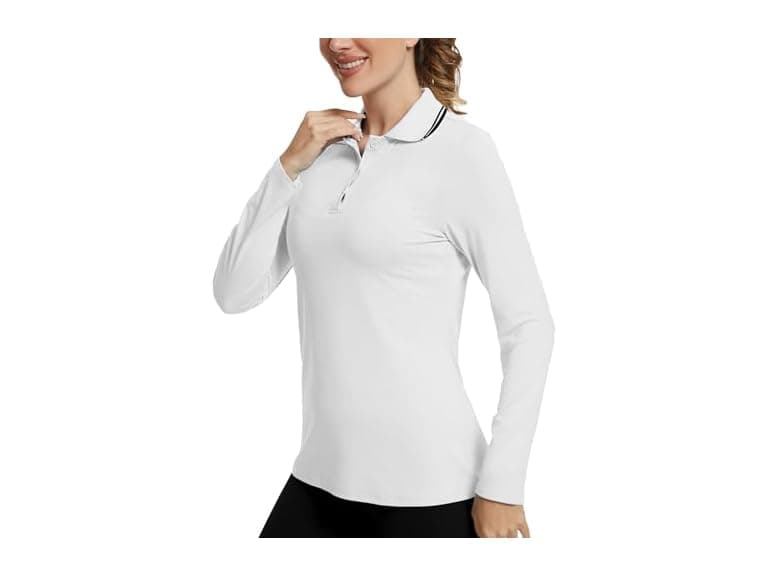 Ggov Women Golf Polo Shirts Long Sleeve UPF Shirts - Image 1