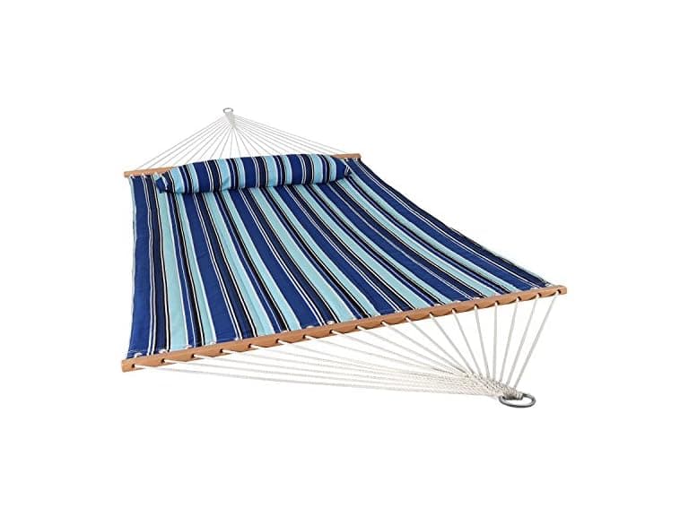 Sunnydaze Catalina Beach Quilted Hammock & Pillow - Image 1