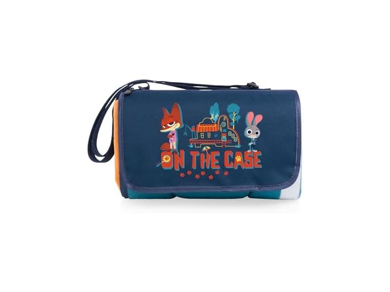 Disney Zootopia Blanket Tote Outdoor Picnic Blanket (Marine Stripe Blue) - Image 1