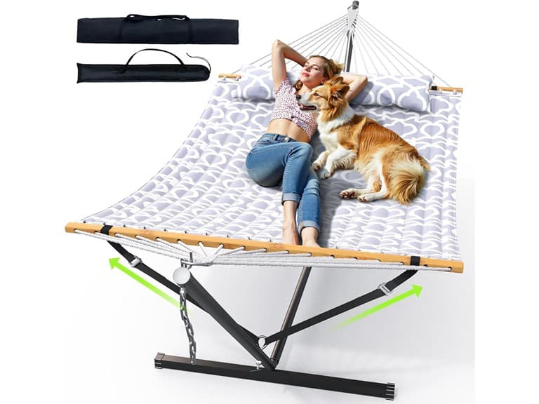 ANAGOO Double Hammock with Stand, Heavy Duty - Image 1