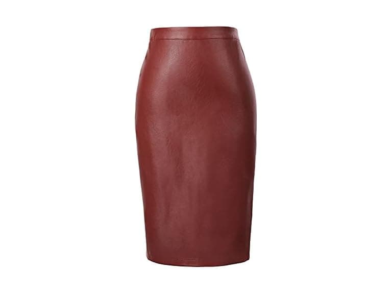 Kate Kasin Women (XL) Leather Skirts Midi Skirts - Image 1