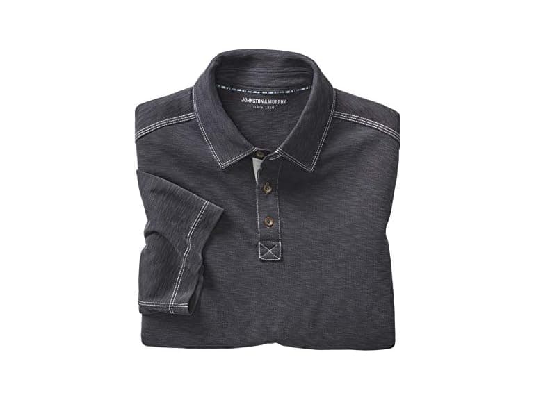 Johnston & Murphy Men (M) Slub Polo - Image 1