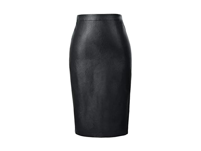Kate Kasin Women (S) Leather Skirts High Skirt - Image 1