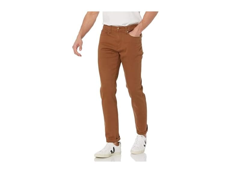 Amazon Essentials Men Jean Dark Khaki Brown - Image 1