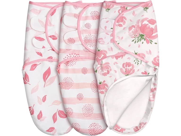 3 Pack Baby Swaddles - Image 1
